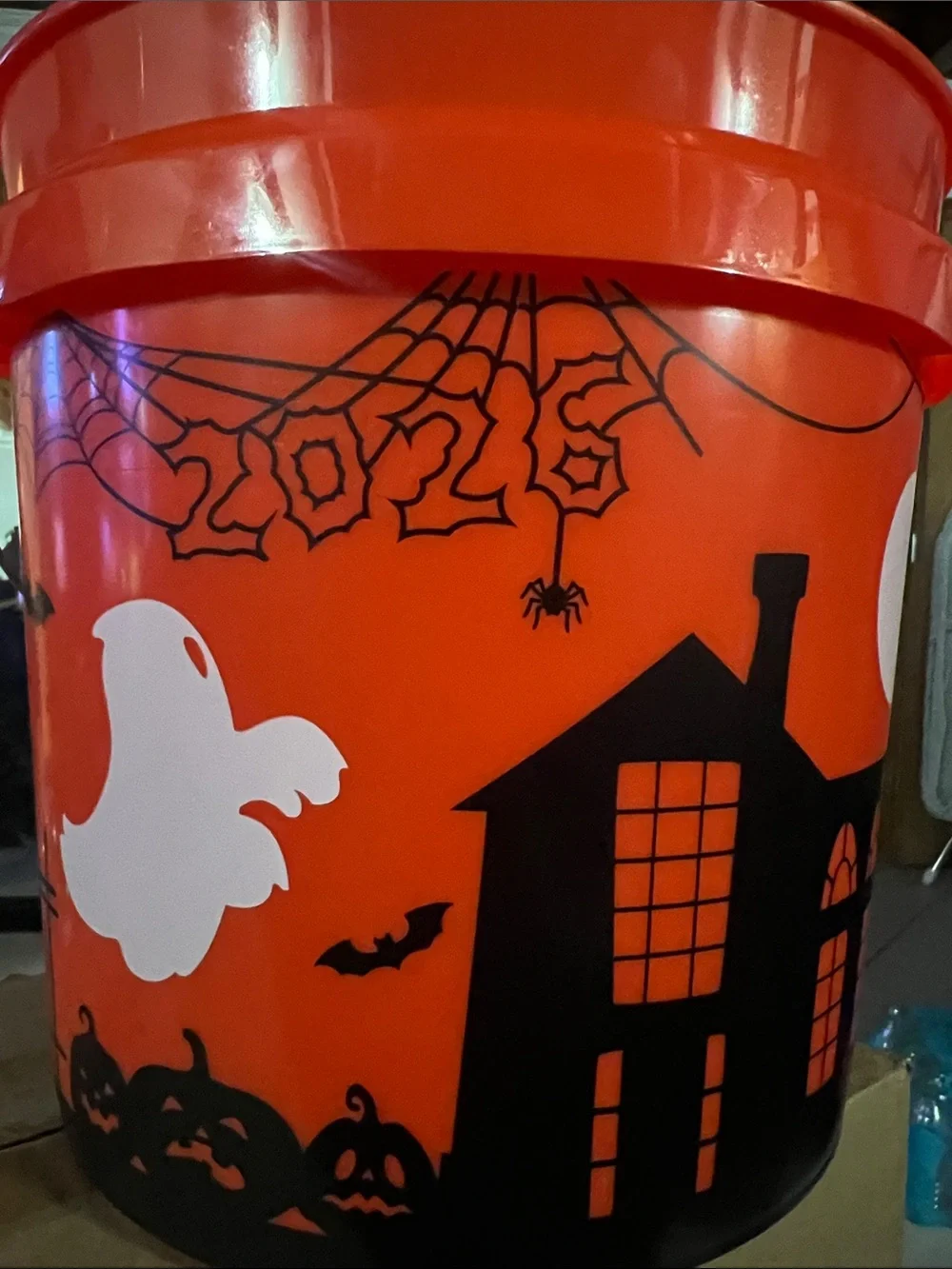 Nwt Home Depot Orange Halloween Bucket